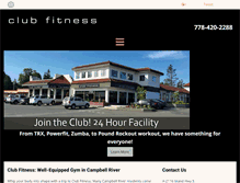 Tablet Screenshot of clubfitnesscr.com